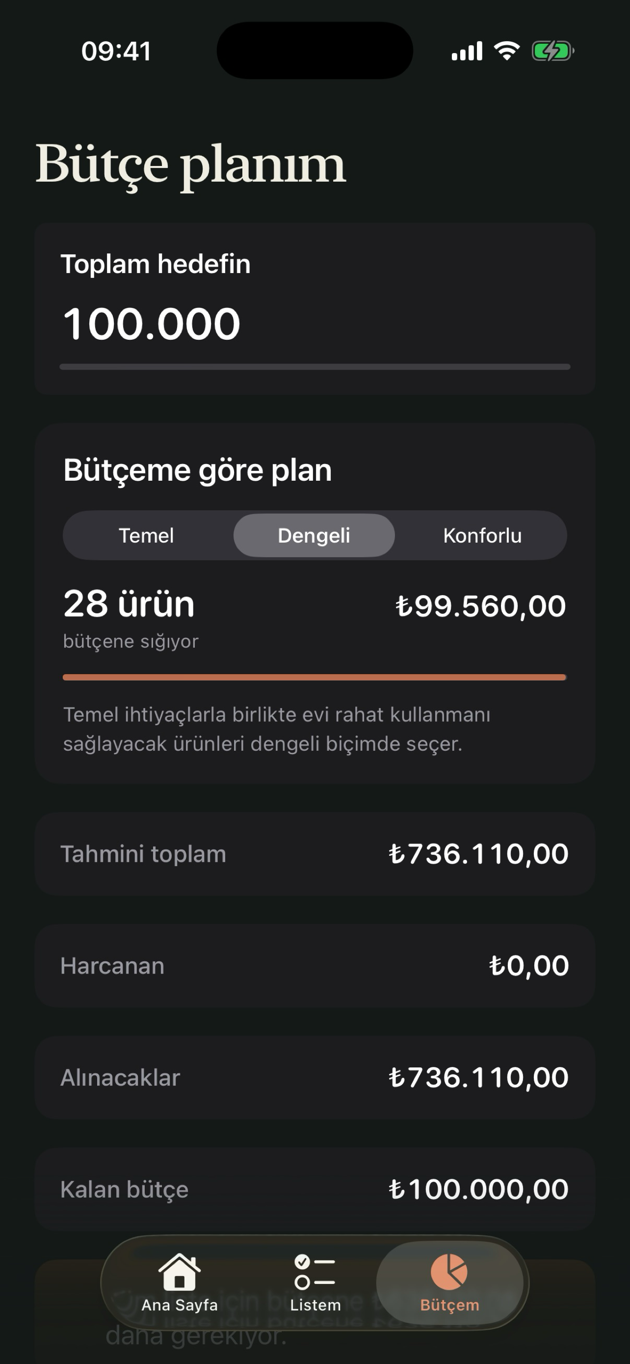 Evvela uygulama içi ekranı 2