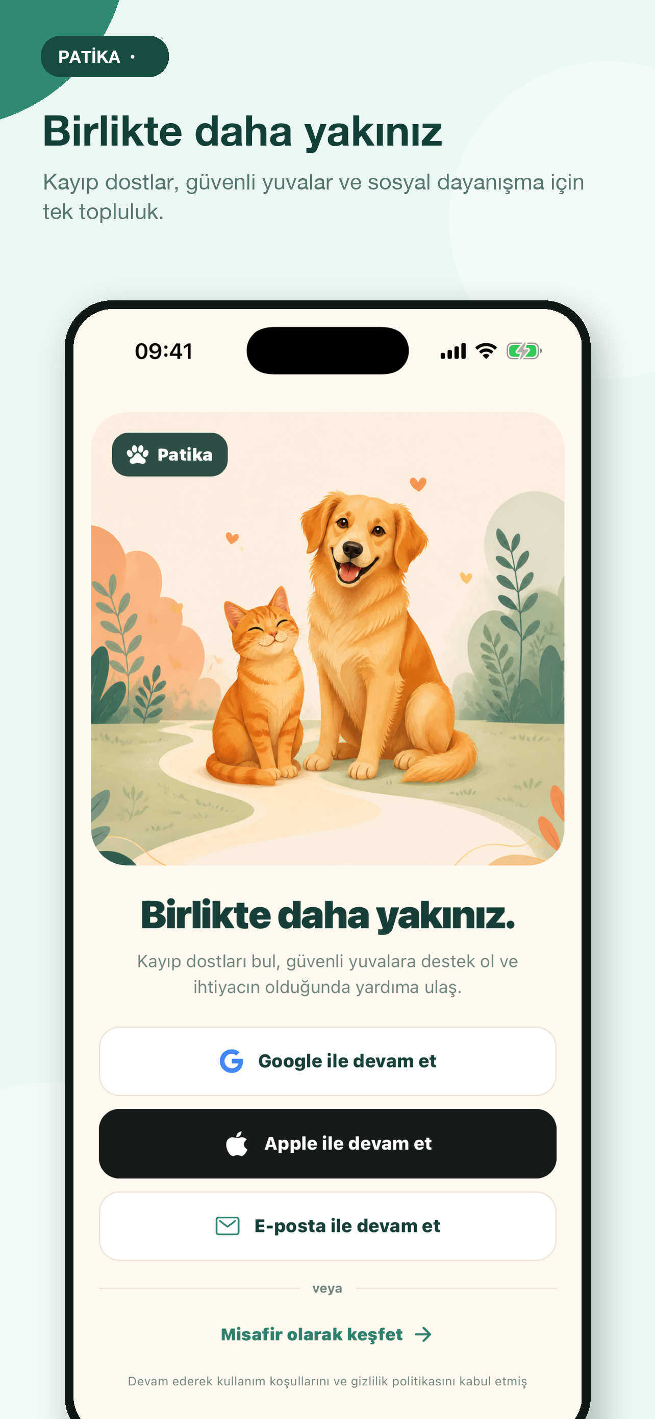 Patika uygulama içi ekranı 2